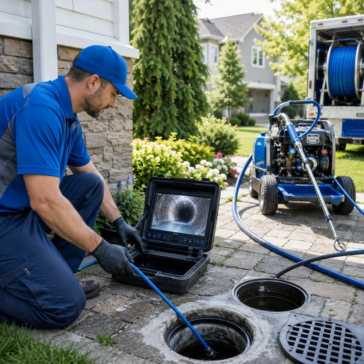 Outdoor drain cleaning professionals serving Tomball, TX